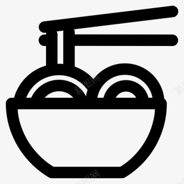 面条中国菜食物图标