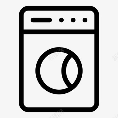 洗衣机电器客房图标