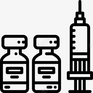 药品和注射剂瓶子药品图标