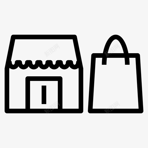 百货公司市场商品svg_新图网 https://ixintu.com 百货公司 市场 商品 商店 购物中心 建筑物 场所