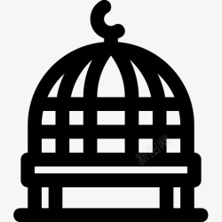 圆顶清真寺圆顶建筑伊斯兰教高清图片