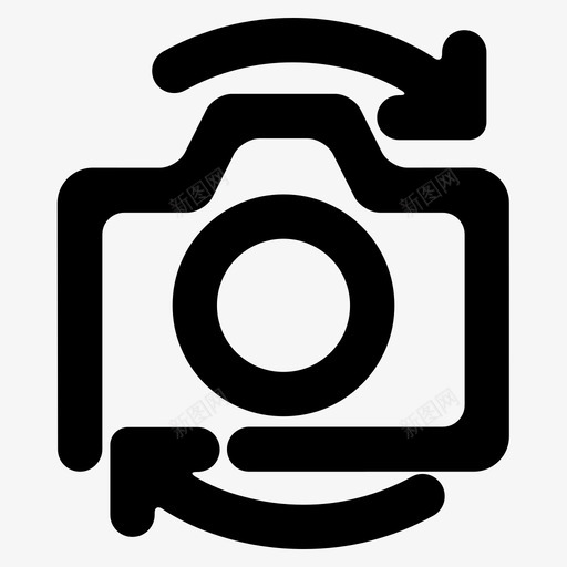 切换摄像头前置摄像头独特的ui元素svg_新图网 https://ixintu.com 摄像头 切换 前置 独特 元素