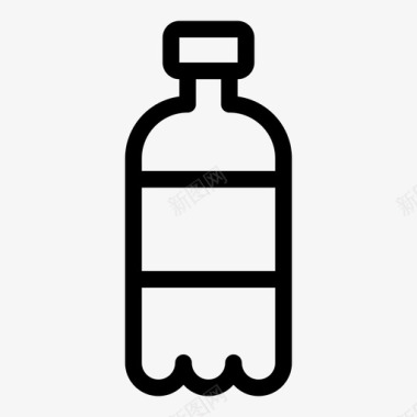 汽水瓶装可乐图标