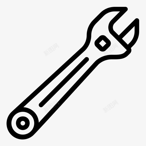 扳手结构固定svg_新图网 https://ixintu.com 工具 扳手 结构 固定 机械 修理 修理工 作业