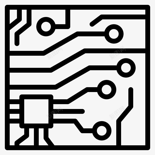 电路板芯片电子svg_新图网 https://ixintu.com 电路板 芯片 电子技术