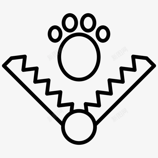 陷阱动物熊陷阱svg_新图网 https://ixintu.com 陷阱 狩猎 动物 熊陷阱