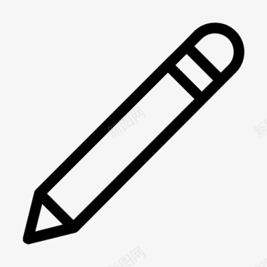 铅笔工具标记图标