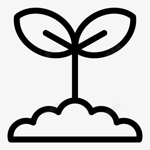 芽苗菜生态环境svg_新图网 https://ixintu.com 芽苗菜 生态环境 园艺 种籽 树木