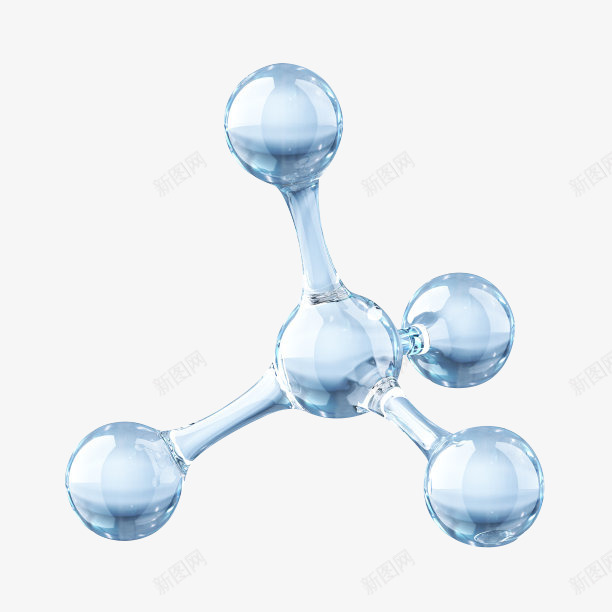 分子 蓝小素材png免抠素材_新图网 https://ixintu.com 分子 蓝小 素材