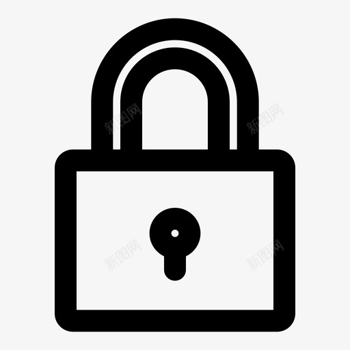 锁定安全网页设计粗体svg_新图网 https://ixintu.com 安全 锁定 网页设计 粗体