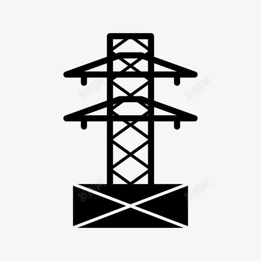 电力塔37能源svg_新图网 https://ixintu.com 电力塔 能源