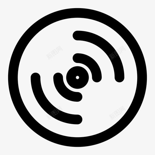 光盘圆圈表盘svg_新图网 https://ixintu.com 光盘 圆圈 表盘 磁盘 技术 技术图 图标