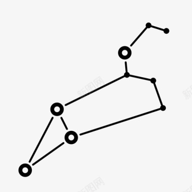 狮子座星座星号图标