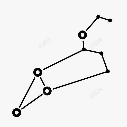 狮子座星座星号svg_新图网 https://ixintu.com 狮子座 星座 星号 黄道 十二 天文