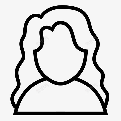 女用户头像人物svg_新图网 https://ixintu.com 女用 用户 人物 头像 用户界面