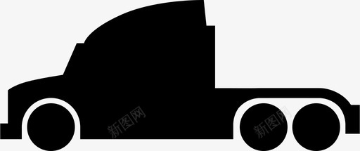 半卡车汽车运输svg_新图网 https://ixintu.com 卡车 车辆 汽车运输 类型