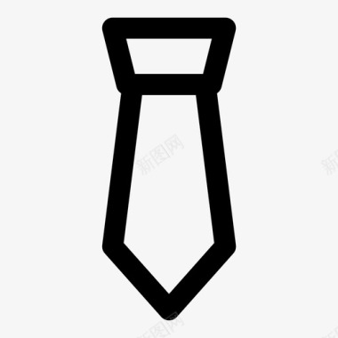 领带时尚颈装图标