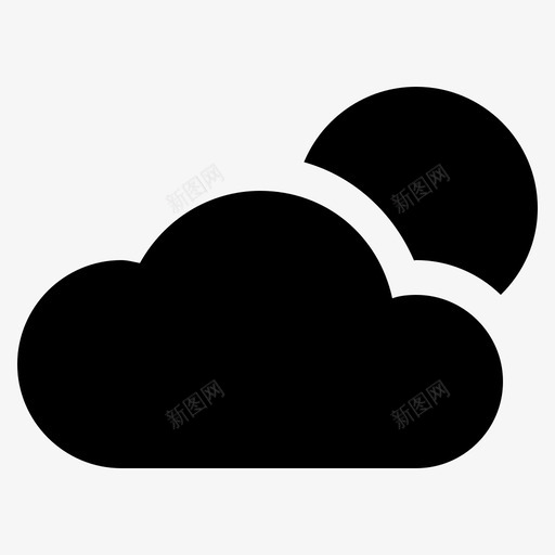晴空云太阳svg_新图网 https://ixintu.com 晴空 太阳 太阳日 日出 天气 天气预报 图示