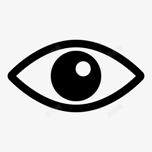 看眼显示svg_新图网 https://ixintu.com 看眼 看看 显示 可见 人体 部位