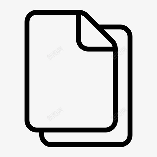 复制文件文档纸张svg_新图网 https://ixintu.com 文件 复制 文档 纸张 文件夹