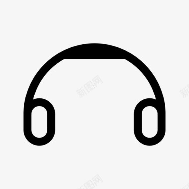 耳机音乐多媒体播放器的用户界面图标