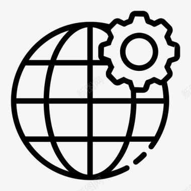全球服务业务交货图标