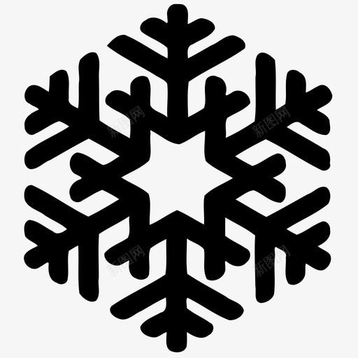 雪冰雪花svg_新图网 https://ixintu.com 雪雪 冰雪 雪花 假日