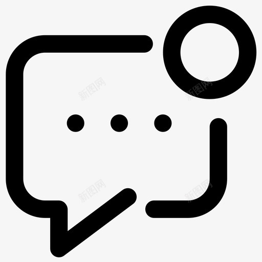 消息通知聊天室消息svg_新图网 https://ixintu.com 消息 通知 聊天室