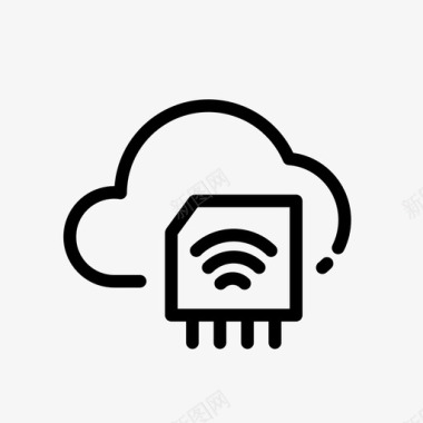 嵌入式物联网设备云物联网图标