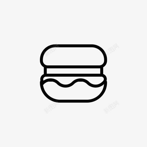 汉堡包奶酪食物svg_新图网 https://ixintu.com 食物 汉堡包 奶酪 膳食 系列 图标