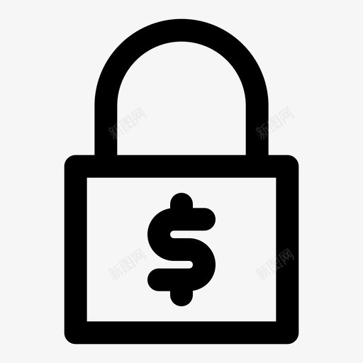 金钱保险箱锁保护svg_新图网 https://ixintu.com 金钱 保险箱 锁锁 保护 安全 办公室 醒目 图标