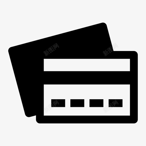 信用卡支付网上购物固体svg_新图网 https://ixintu.com 信用卡 支付 网上购物 固体
