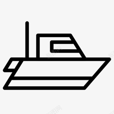 快艇轮船船艇图标