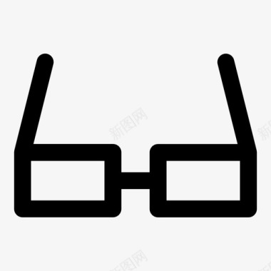 眼镜双筒望远镜视力图标