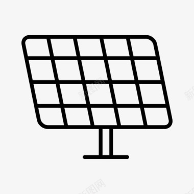 太阳能电池板清洁能源绿色能源图标