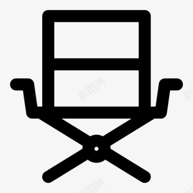 椅子坐等待椅子图标