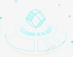 科技钻石菱形立方体iconbanner图标内部工具素材素材