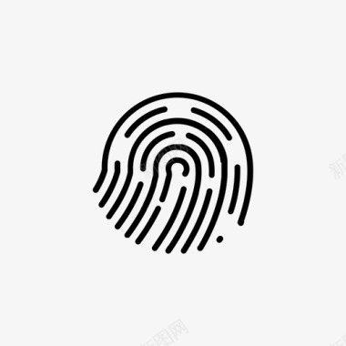指纹身份验证密码图标