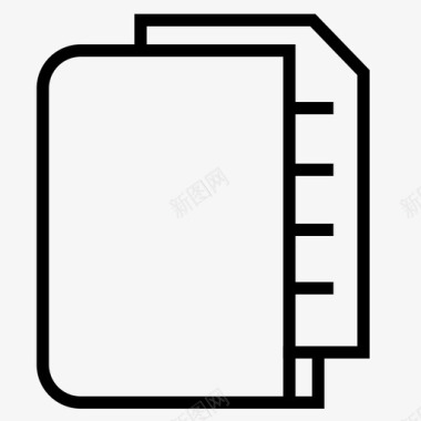 将文档添加到文件夹业务计算机图标