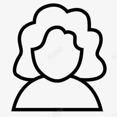 女用户头像人物图标