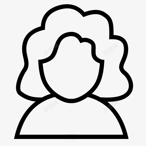 女用户头像人物svg_新图网 https://ixintu.com 女用 用户 人物 头像 用户界面