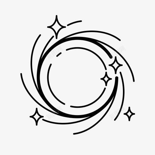 黑洞天文学星系svg_新图网 https://ixintu.com 黑洞 天文学 星系 银河系 物理学