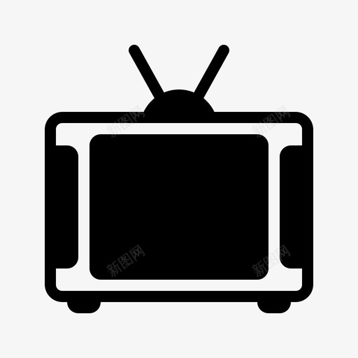 管电视旧电视等离子svg_新图网 https://ixintu.com 电视 等离子 传统 统和 现代 通讯 工具