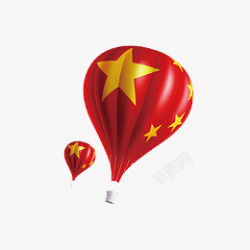 国庆节 节日气球 红色气球 气球素材