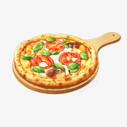 辜负那不勒斯披萨食物图 唯有美食不可辜负高清图片