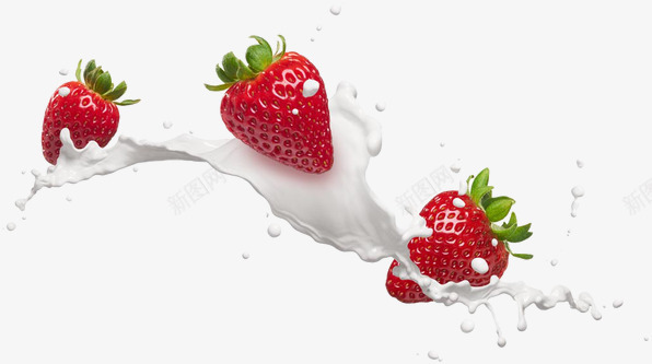 喷溅的草莓草莓液体牛奶日化元素PNGpng免抠素材_新图网 https://ixintu.com 草莓 喷溅 液体 牛奶 日化 元素