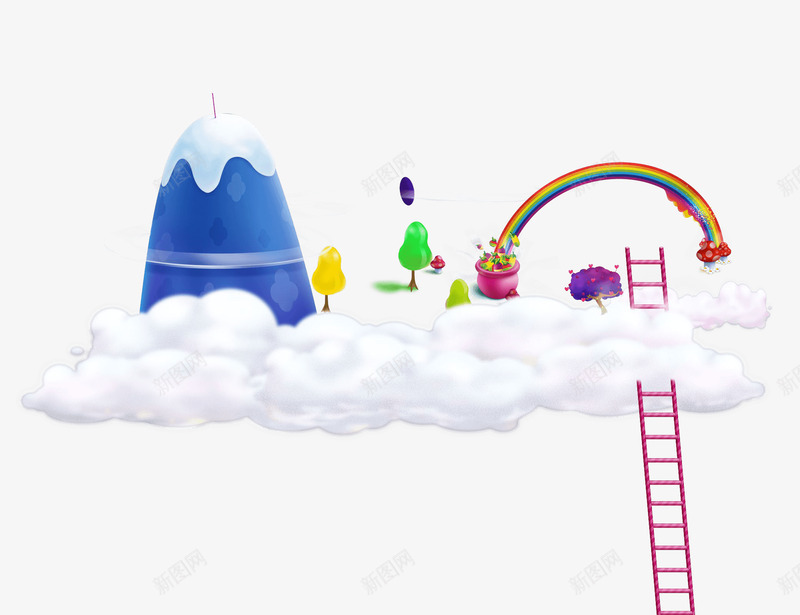 Meanwhile in Candyland      Explore bouncy marshmallow meadows tingly sherbet waterfalls toffee fillpng免抠素材_新图网 https://ixintu.com 