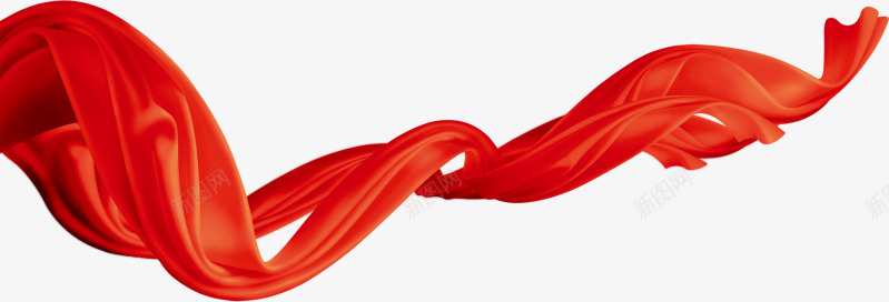 红色绸带素材png免抠素材_新图网 https://ixintu.com 红色 绸带 素材