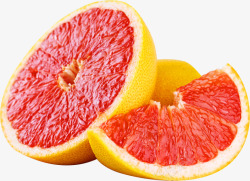 红心柚子png果蔬素材素材