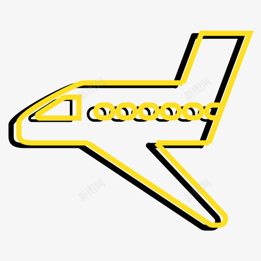飞机icon08svg_新图网 https://ixintu.com 飞机